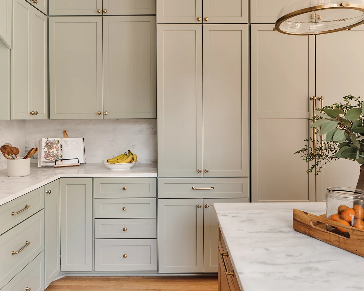 Sage green kitchens