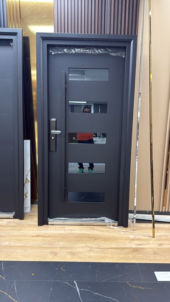 Modern Exterior Metal Door — Insulated Steel