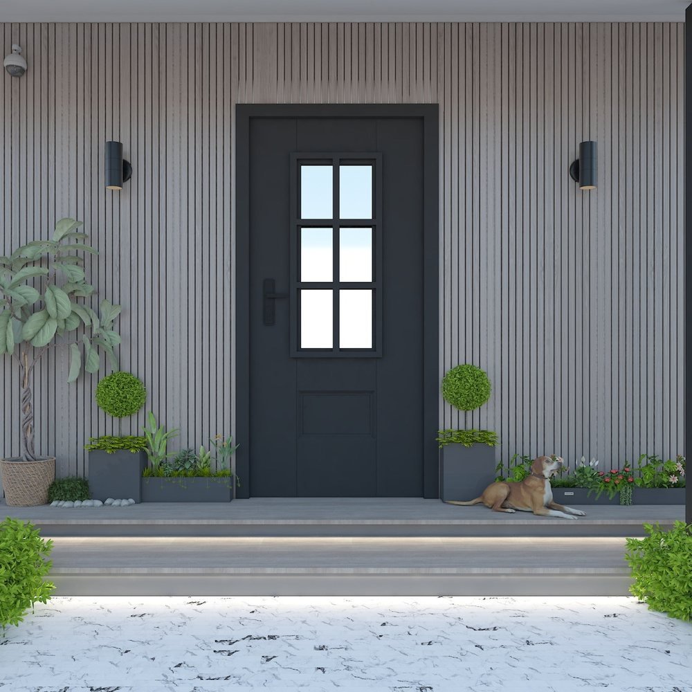 Pivot Steel Entry Door — Insulated Steel
