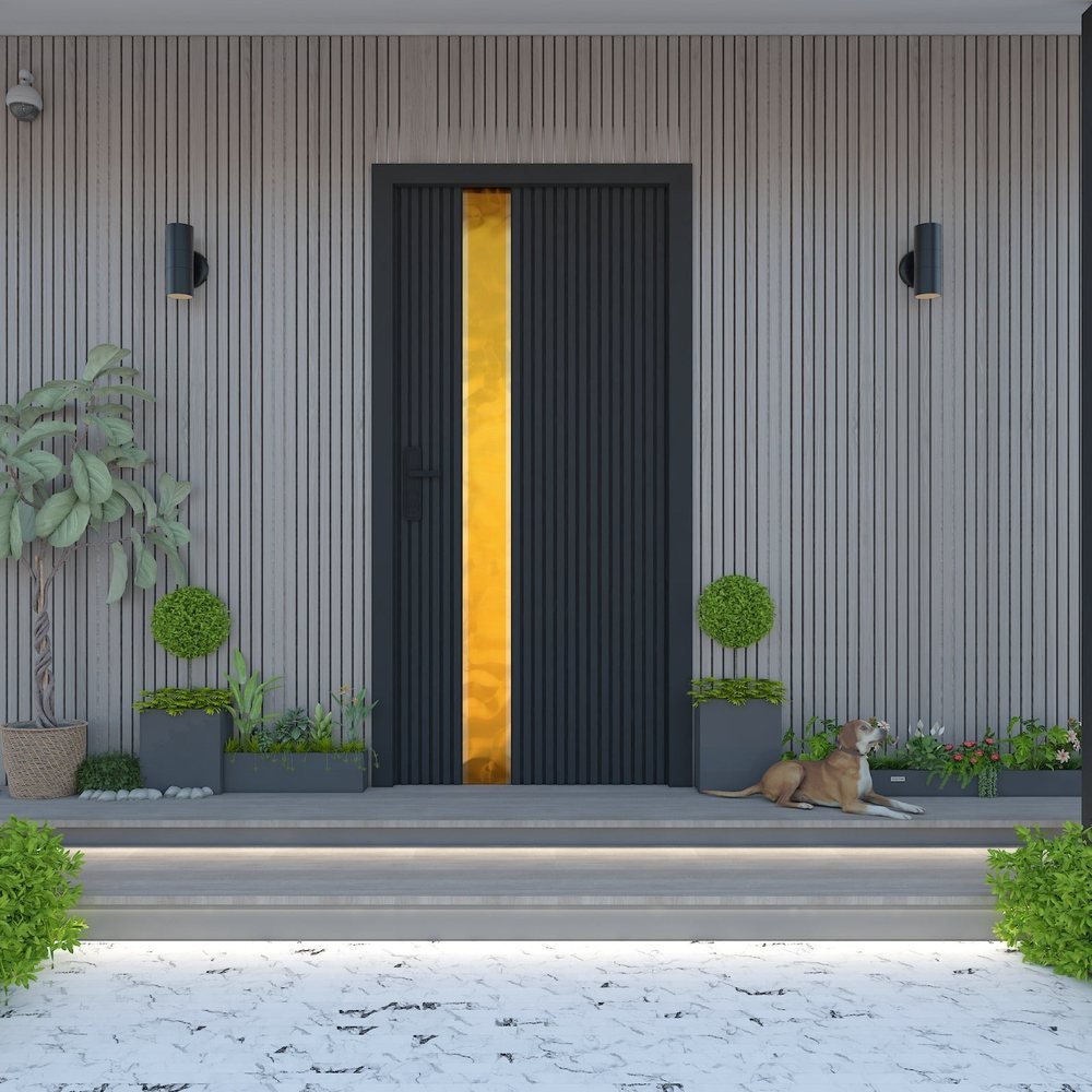 Glass-Insert Exterior Door — Insulated Steel