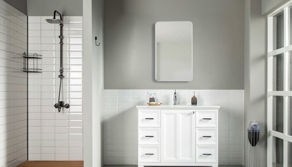 Isabel 42″ White — Bathroom Cabinet