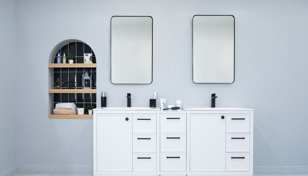 Frame White 72″ — Bathroom Cabinet