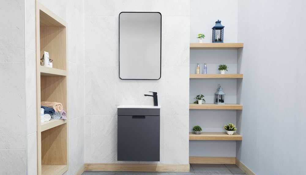 Luca 24″ Pepper — Bathroom Cabinet