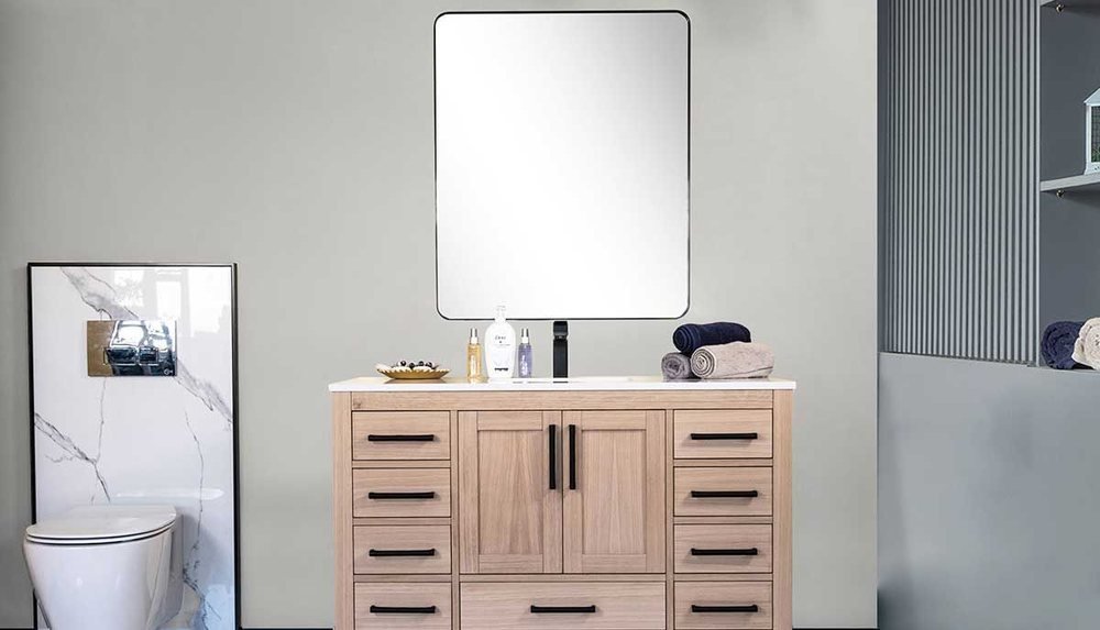 Ashley 48″ Natural Oak — Bathroom Cabinet