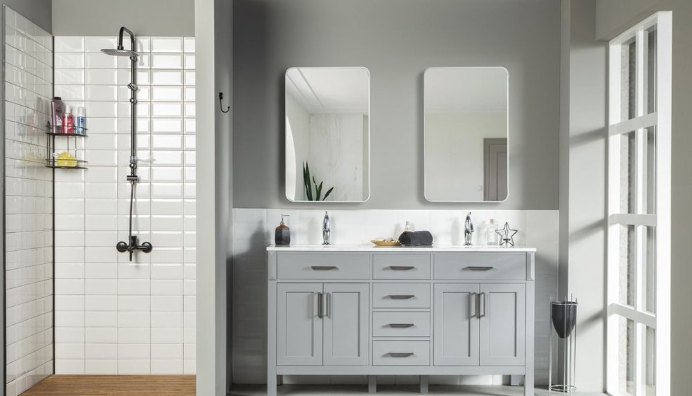 Fawna 60″ Grey — Bathroom Cabinet