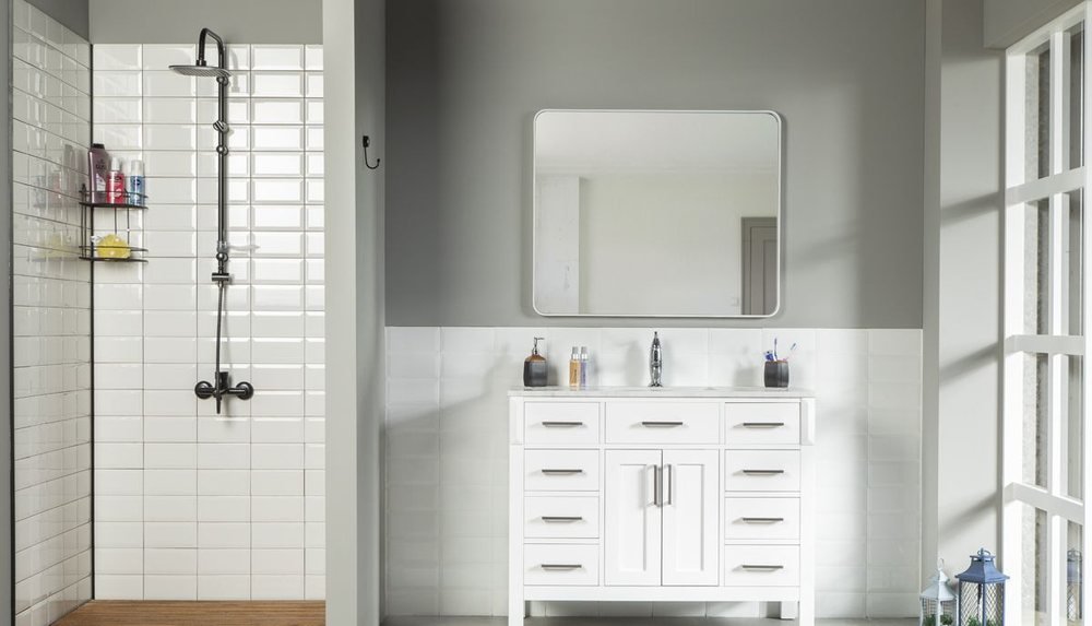 Fawna 42″ White — Bathroom Cabinet